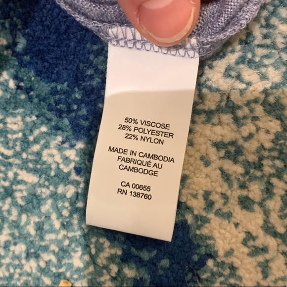 Mock Neck Tee Shirt from RW&Co - grey and blue set of 2 - NWT - Picture 6 of 6